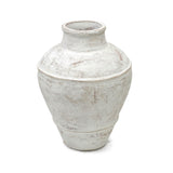 Lilys 18" Clay Vase Distressed White 8560-M
