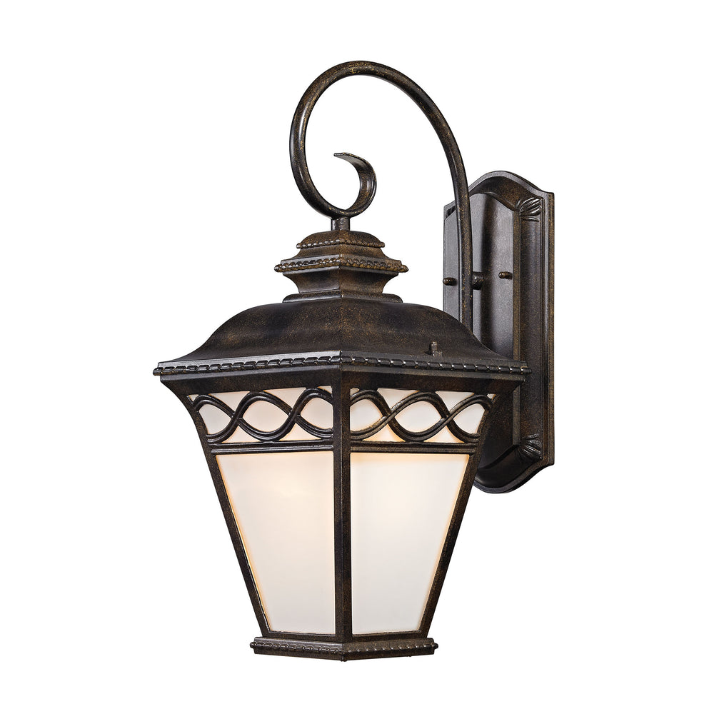 Thomas Lighting Mendham Lantern Outdoor Wall Sconce Metal Glass Wet Rated Porch Entryway Light 8561EW/70
