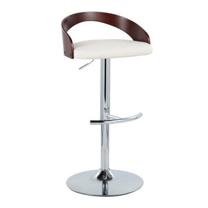 English Elm Adjustable Swivel Barstools Set of 3 Chrome Base Faux Leather Kitchen Island Seating B202S02028