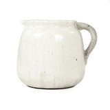 Distressed White Jar (8562L A25A) Zentique