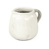 Distressed White Jar (8562L A25A) Zentique
