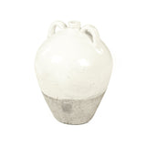Distressed White Jar (8563L A25A) Zentique