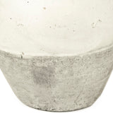 Distressed White Jar (8563L A25A) Zentique