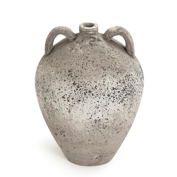 Distressed Grey Wash Vase (8563L A344) Zentique