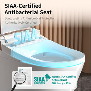 English Elm Smart Toilet Bidet One Piece Elongated Auto Seat Heated Wash Hands Free Design W3402P402915