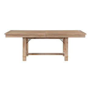 English Elm Light Oak Acacia Veneer 5 Piece Dining Set with Ladderback Chairs and Extension Leaf B011S01587
