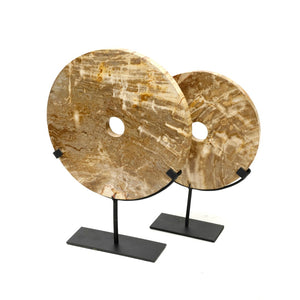 Lilys 17" Marbled Mocha Decorative Pendant With Iron Stand (Color Vary) 8565-M