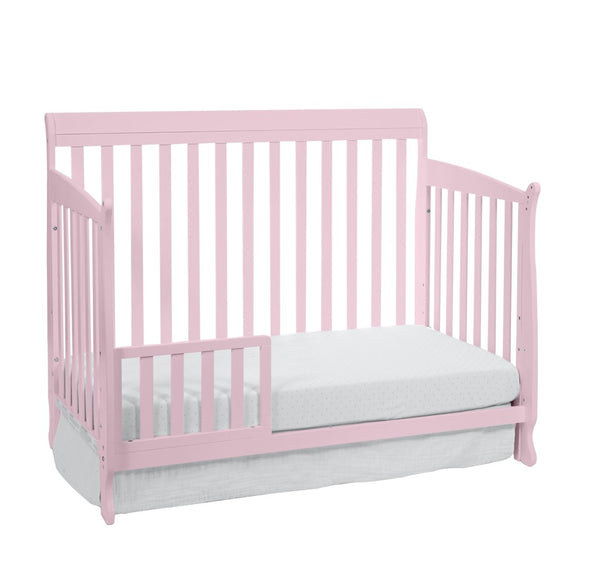 English Elm Brees Island Convertible Crib with Belgrave Curves and Dual Tone Veneer Nursery Design B022P204858