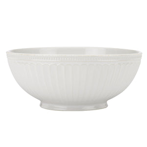 Lenox French Country Stoneware Serving Bowl with Beaded Rim and Hand-applied Tea Stain 856937