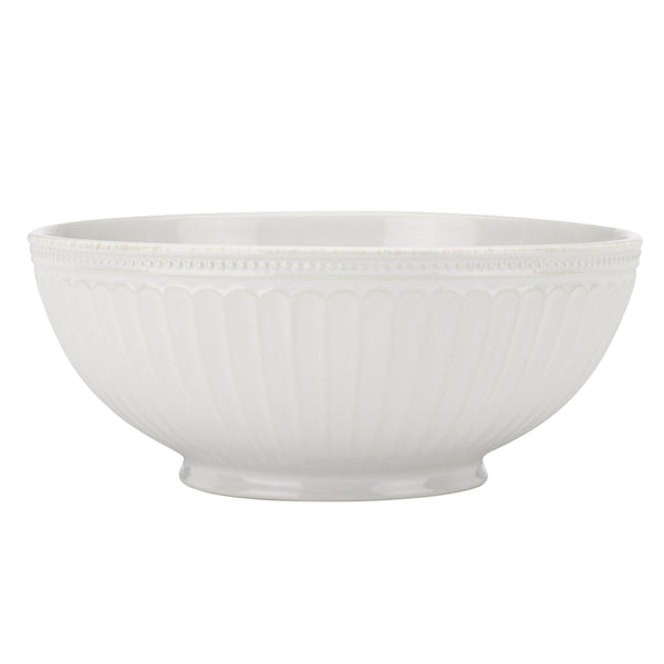 Lenox French Country Stoneware Serving Bowl with Beaded Rim and Hand-applied Tea Stain 856937