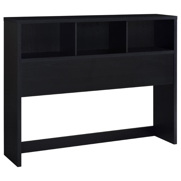 English Elm Geary Queen Bookcase Headboard Bedroom Set with Usb Charging Nightstands Black B062S01694