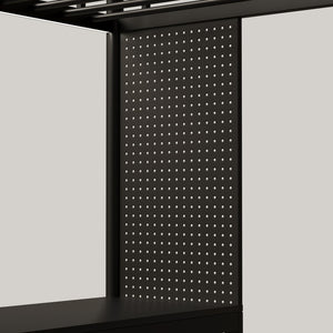 English Elm Black Metal Loft Bed with Built-in Desk Rgb Led Lighting and Charging Station Black W1671S00009