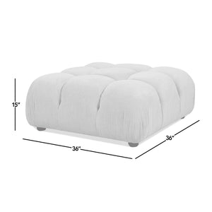 English Elm Marcel Bubble Cocktail Ottoman Plush Velvet Seating for Modern Living Rooms B2719P280170