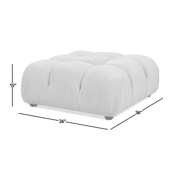 English Elm Marcel Bubble Cocktail Ottoman Plush Velvet Seating for Modern Living Rooms B2719P280170