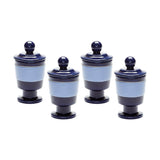 Polar Filled Votive - Set of 4 Navy and Denim 857114/S4 Elk Home