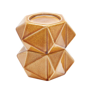 Ceramic Star Candle Holder - Set of 2 Large Honey 857128/S2 Elk Home