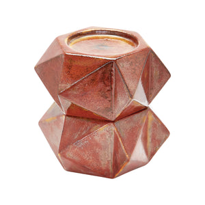 Ceramic Star Candle Holder - Set of 2 Large Russet 857129/S2 Elk Home