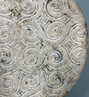 Lilys 24" Wide Lucky Cloud Wood Disk With Iron Stand Vintage Style 8573-L