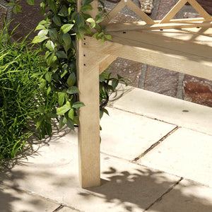 English Elm Outsunny 55" Classic Wooden Garden Bench For Outdoor Relaxation, Slatted Seat & Screen Backrest W2225P174085-GIGA