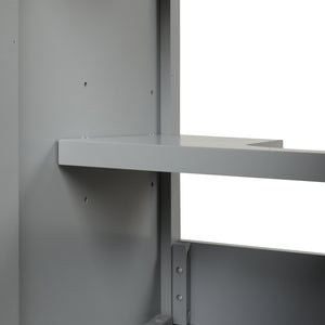 English Elm 20" Modern Bathroom Vanity With Ceramic Sink, Soft-Close Door, Adjustable Shelf, Grey Finish N725P351848E