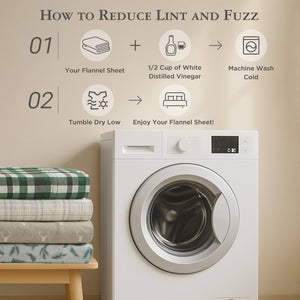 English Elm 4 Pieces Twin 100% Cotton Flannel Sheet Set With Stag Head Print - Cozy, Warm & Stylish Bedding B035P381351