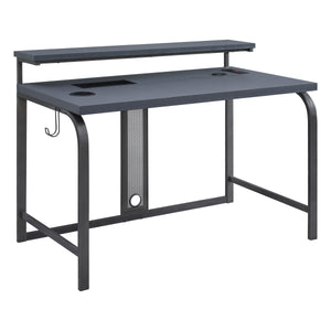 OSP Home Furnishings Reload 48" Gaming Desk Grey