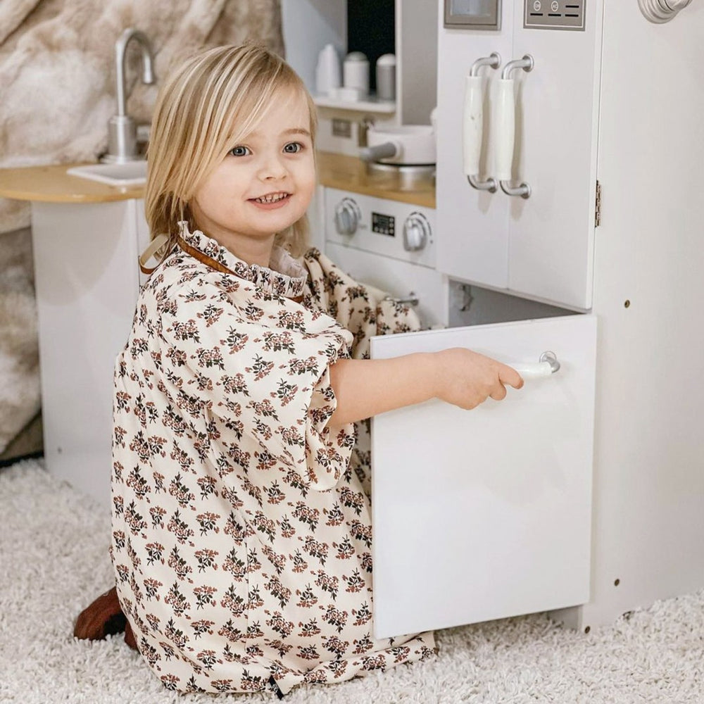 English Elm Qaba Corner Play Kitchen Set with Sound Effects Realistic Appliances Mdf Construction W2225P217656
