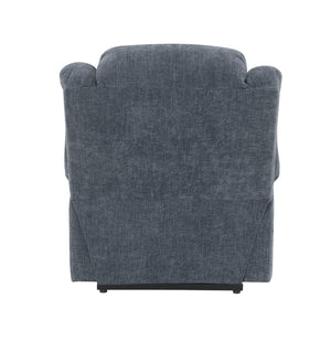 English Elm Blue Power Lift Recliner Chenille with Heat, Massage & Lift Assist — Remote Control, Plush Comfort B062P215447