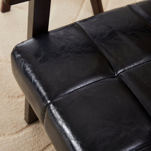 English Elm Medieval-inspired High Back Upholstered Armchair with Solid Wood Legs for Reading Nooks W2989P382811
