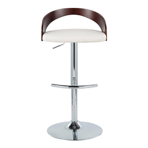 English Elm Adjustable Swivel Barstools Set of 3 Chrome Base Faux Leather Kitchen Island Seating B202S02028
