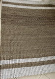 Natural Rattan Carpet With White Stripe 71X94.5