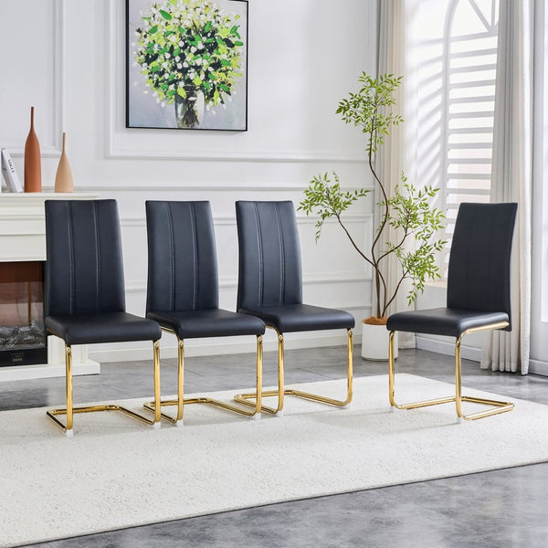 English Elm A Set of 2 Crocodile Embossed Pvc Barstools with Crystal Clasp Detail for Home Bars Black,Gold W3875P381633