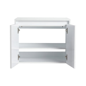 English Elm 24" Bathroom Wall Cabinet - Modern Float Mount Design With Soft-Close Doors For Style & Storage W999P312100