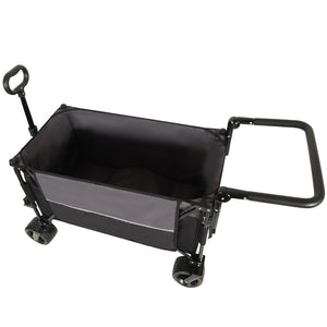 English Elm Multi-functional Folding Wagon with All-terrain Wheels Adjustable Handle Outdoor Hauler W2932P289380