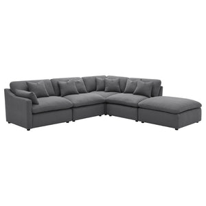 English Elm Greeley Armless Accent Chair with Performance Fabric and Foam Cushions for Modern Living B062P441446