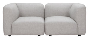 Biak Corner Chair Gray 110366 Zuo Modern