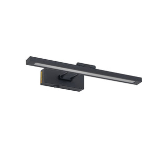 English Elm Picture Light 16in Battery Operated LED with Remote, Dimmable Timer, Matte Black Swing Arm Gallery Spotlight W2312P374956