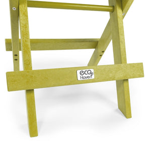English Elm Riverstone Recycled Hdpe Folding Outdoor Bistro Table Weatherproof Patio Balcony Yellow B2745P409698
