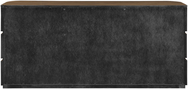 Meridian Furniture Annalise Mid-century Veneer Dresser with Rounded Edges and Ample Storage for Modern Bedrooms Brown 859Brown-D