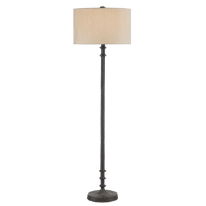 Gallo Bronze Floor Lamp - Chic Contemporary Design with Natural Linen Shade for Elegant Spaces