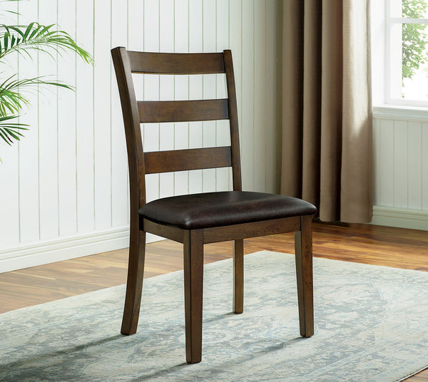 English Elm Transitional Counter Height 3pc Dining Set with USB Charging, Storage Shelves & Padded Seats Dark Brown,Walnut 40 L x 40 W x 12 H B2741P383857