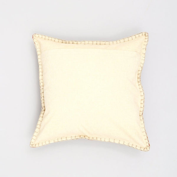 English Elm Stonewashed Cotton Velvet Throw Pillow - Hand-Stitched Edges, Warm Terracotta Accent For Any Space B346P321250-GIGA