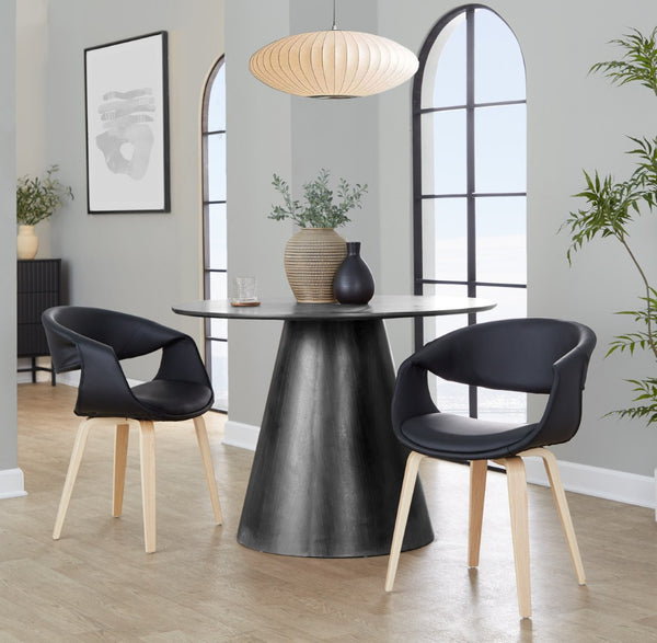 English Elm Adjustable Swivel Barstools Set of 2 Fabric Seat Black Metal Base Kitchen Counter B202S02080