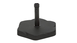 English Elm Christopher Knight Home® - UM-HOLDER Hex Shape 66 lbs Umbrella Base — Black Concrete & Iron, Hexagonal Design, Adapters Included 54794.00BLK