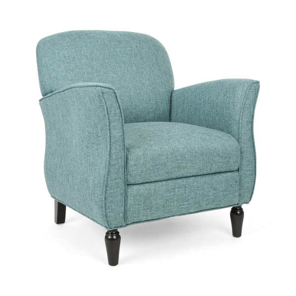 English Elm Christopher Knight Home® - CHAIR modern fabric lounge seat with compact 28.5x28.25x20.75 in dimensions, cozy supportive design Teal 63566.00TTWD