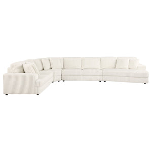English Elm Langford Four Piece Corduroy Sectional Sofa Plush Modular Seating for Large Living Rooms B062S01489