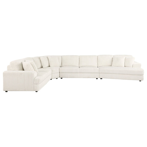 English Elm Langford Four Piece Corduroy Sectional Sofa Plush Modular Seating for Large Living Rooms B062S01489
