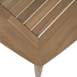 English Elm Christopher Knight Home® - Acacia 8-Person Outdoor Dining Table, Solid Acacia Wood Patio Farmhouse Design, Weather-Resistant 70.75" L N779P236677N