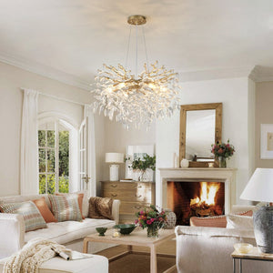 English Elm 10-light Gold Chandelier Seeded Glass Globe Fixture for Dining Room or Kitchen Island W5008P466533