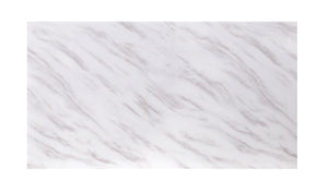 English Elm Zander Cultured Faux Marble Top Coffee Table with Mirrored Stainless Steel Frame, Minimal Chic marble 46 L x 22 W x 5 H B2726S00221